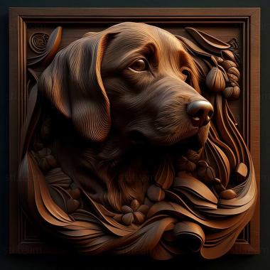 3D model dog (STL)